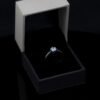 Silver Crown Solitaire Rings