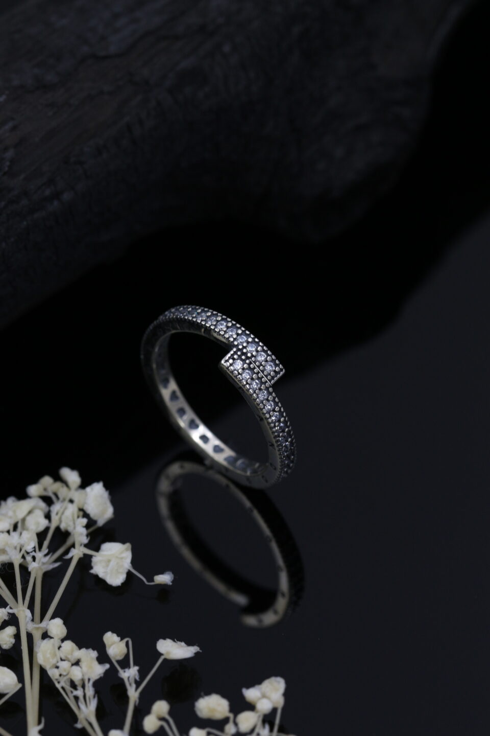 oxidized silver ring