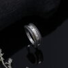 Oxidized Silver Pandora Pave Rings